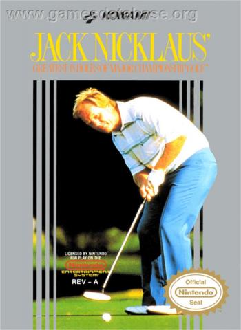 Cover Jack Nicklaus' Greatest 18 Holes of Major Championship Golf for NES